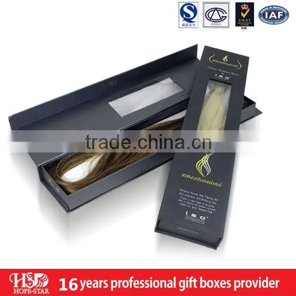 2016 Best Selling Wholesale Custom Design Paper Hair Extension Packaging Box