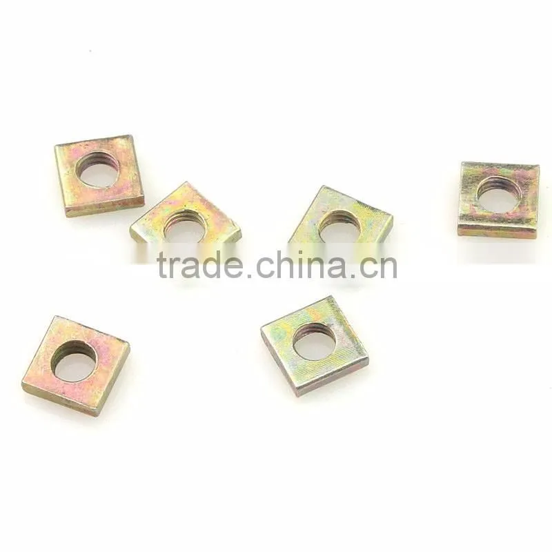 Promotional price color zinc plated square nut with caliper