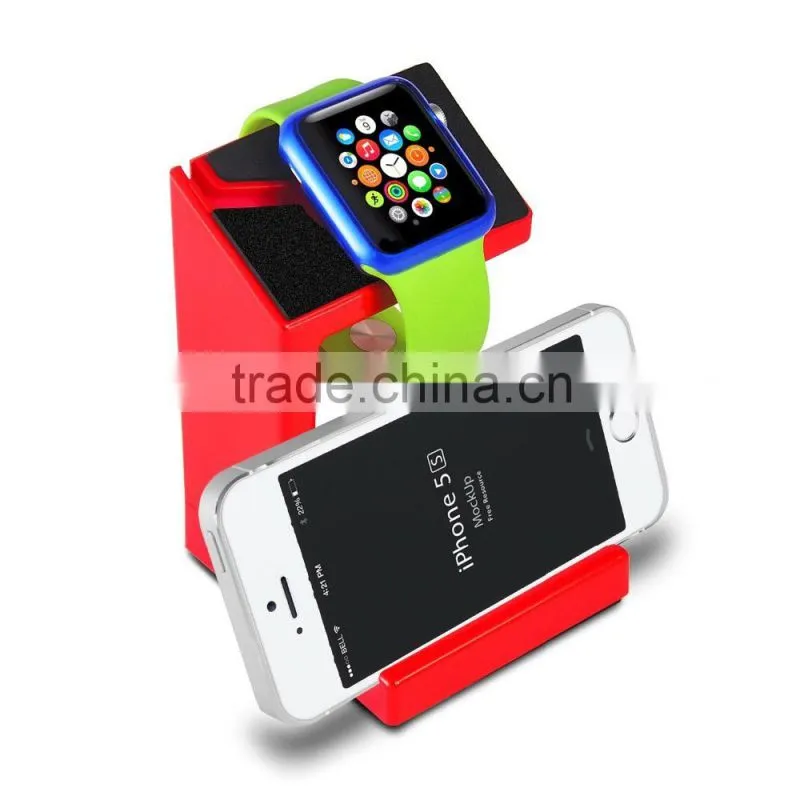 Hot selling factory price 2 in 1 stand holder for apple watch for iPhone