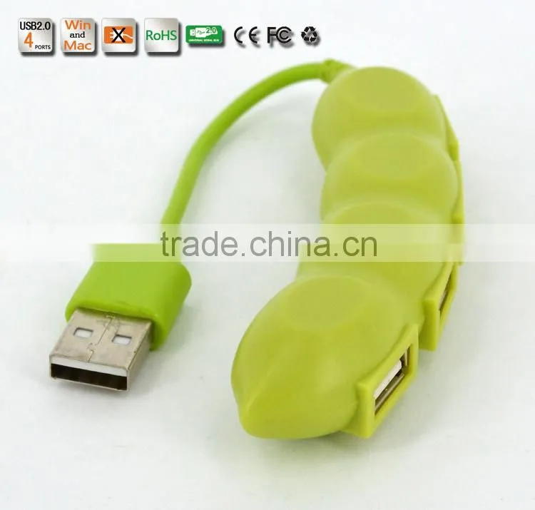 China Personal Design slim funny mini 4 port usb 2.0 hub from usb hub suppliers