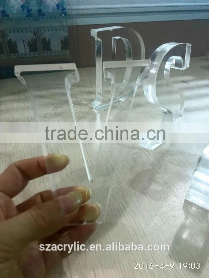 Thick Acrylic alphabetical letter freestanding