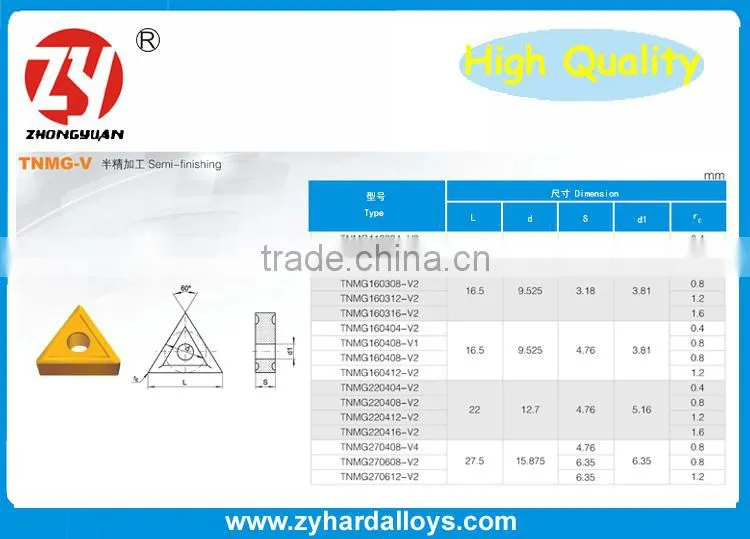 fresh material tungsten carbide turning tool yt15
