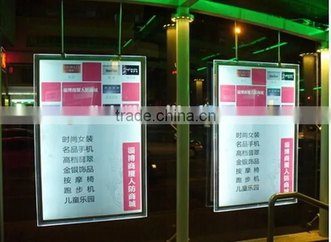 Led light acrylic display picture photo frame