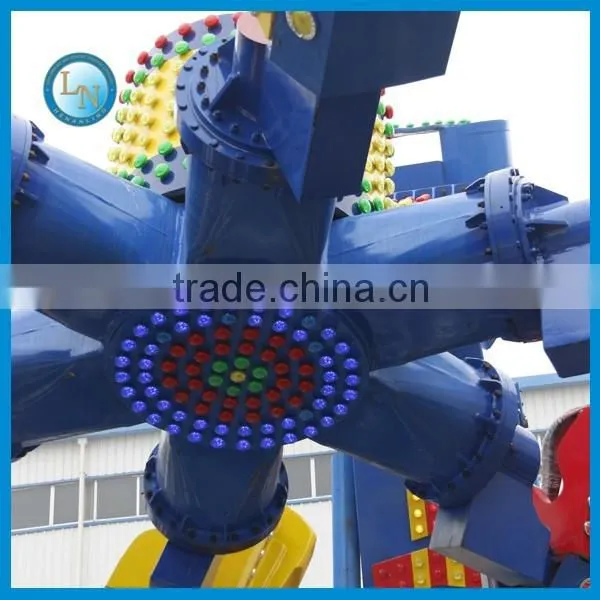 2016 Alibaba Hot Selling outdoor amusement park thrill rides amusement speed windmill rides top scan for sale
