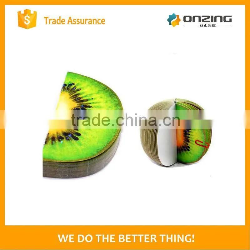 Onzing good quality 3d pomegranate shape paper cube sticky note factory