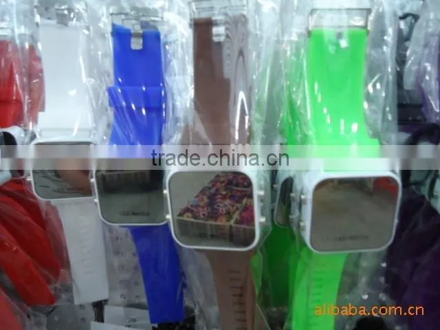 silicone fashion led watch