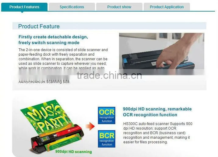 portable handy scan color scanner pen