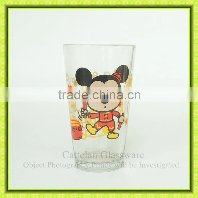 Anhui Glassware factory stocked featured 16oz glass tumblers for water drinking use.