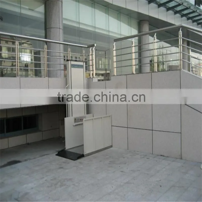 3.5m vertical platform lifts home /disabled lift/wheelchair lift for disabled