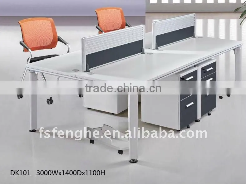 standard office cubicle size long table workstations