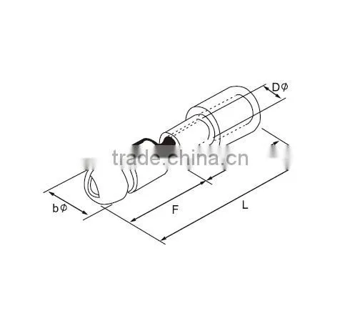 OEM accepted MPD series insulated bullet cable flag terminal