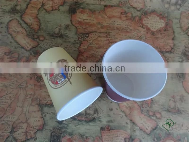 Custom printed disposable single wall paper coffee cup