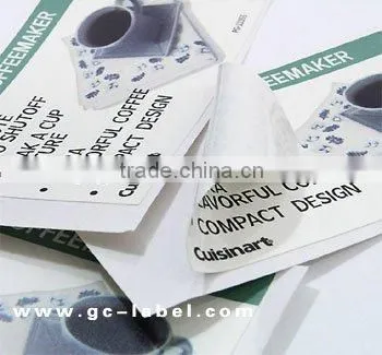 Self-adhesive round sealing labels