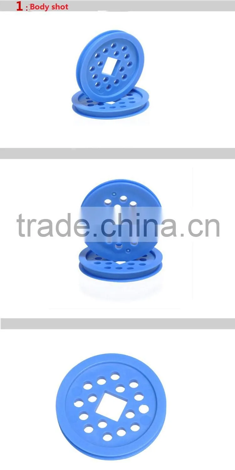 DIY Model material toy accessories Square hole belt pulley