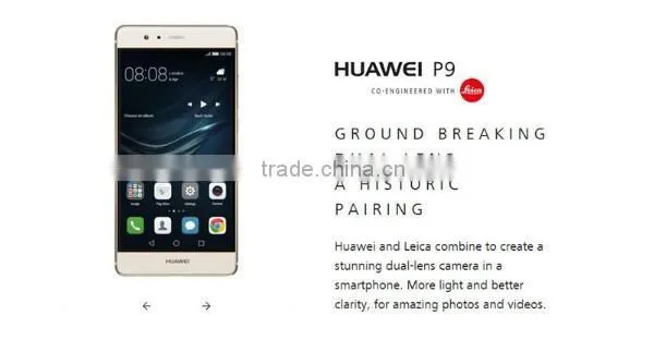 Original Huawei P9 5.2" Fingerprint MobilePhone Hisilicon Kirin955 Octa Core 3GB/4GB RAM 32GB/64GB ROM EMUI 4.1 12.0MP 1920*1080