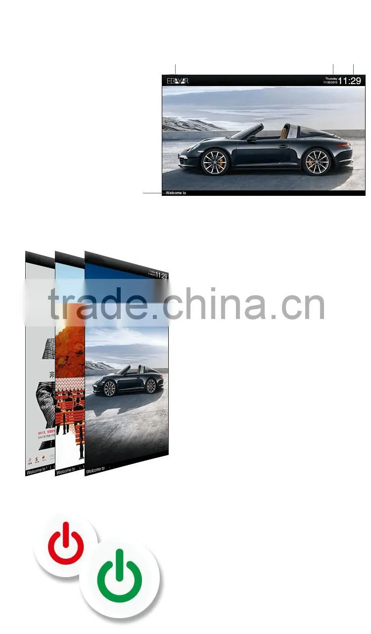 LED Advertising Display Kiosk Windows Operation System Advertisment Device