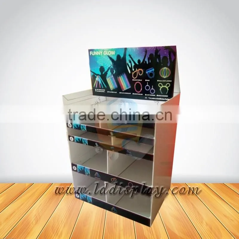 Custom cardboard fashion accessories display stand