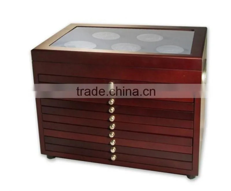Wooden Coin Display Case