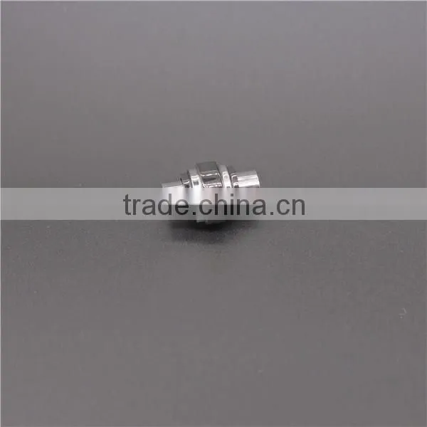 Customized stainless steel metal beads with enamel silver diy jewelry