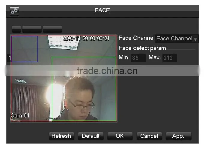 Onvif 8ch/16ch/32ch face recognition nvr system 2016