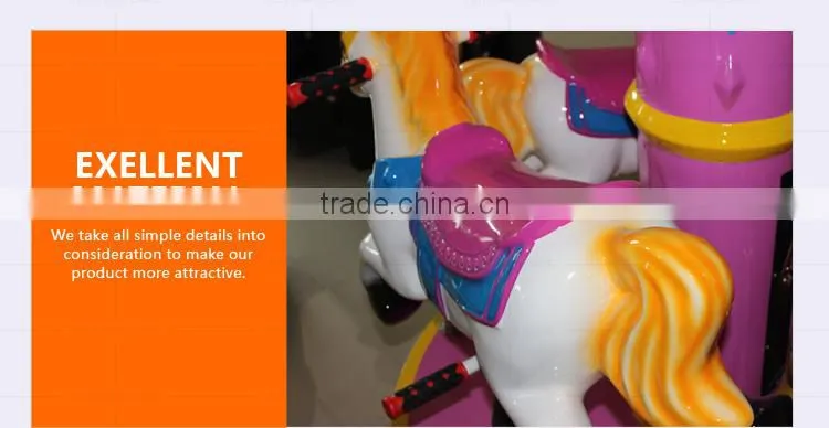 Funshare 2015 Cute Mini Fairground Rides Small Carousel For Sale Merry Go Round Carousel Machine