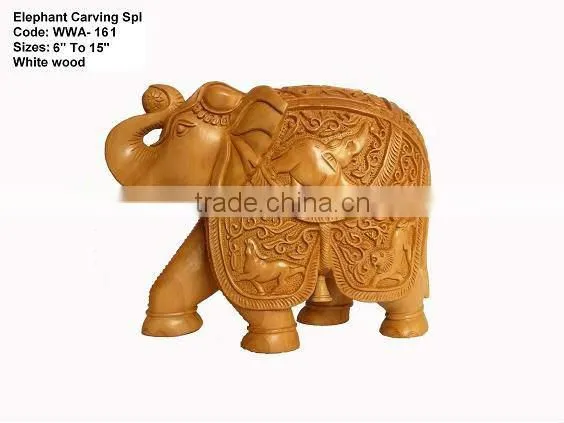 wooden handicraft decorativ-item/elephant in wood/antique wooden statues