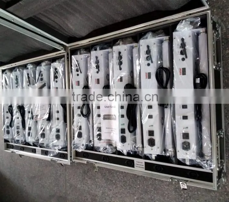 On Alibaba Sale Rechargeable DMX Wireless Battery Powered Backdrop 6in1 RGBWA+UV 9pcs 18w LED Wall Washer
