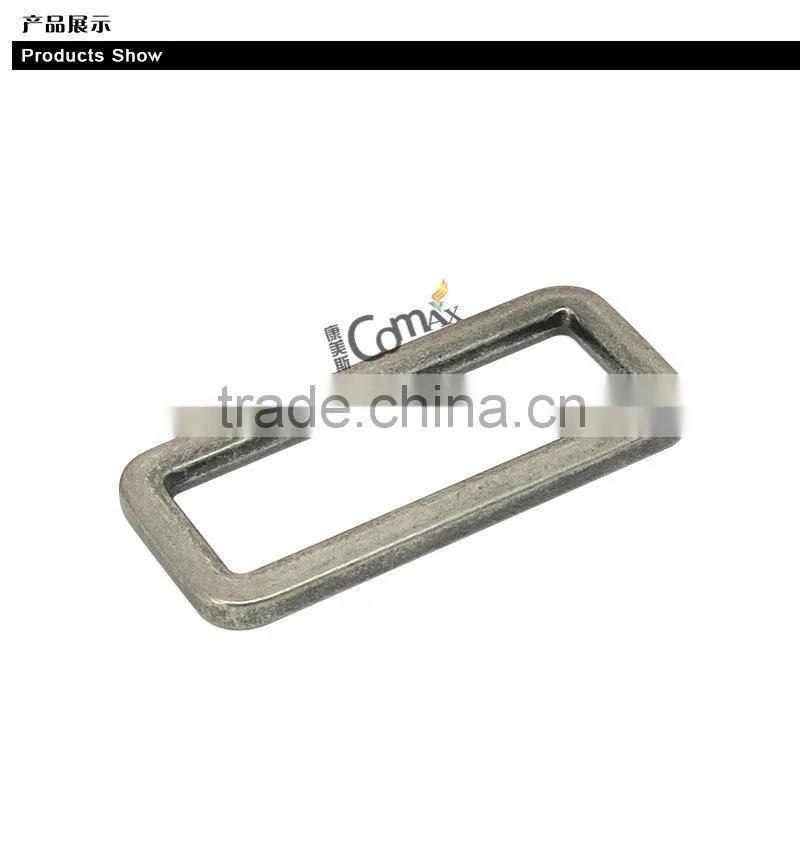 Nickle Metal Bag Hardware Square Ring