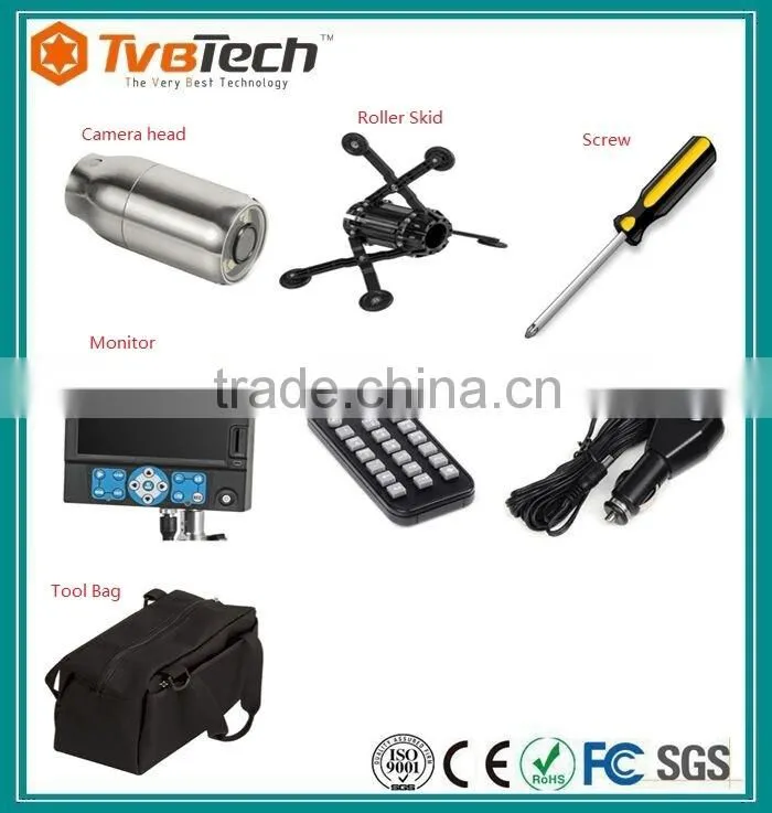 Pipe Inspection Camera HD 720P USB Endoscope Video Sewer Drain Waterproof 50 ft