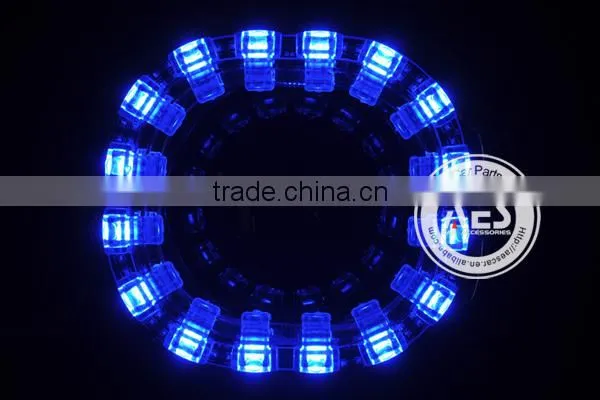 2014 Factory Hot Sale Square LED angel eyes for car H4 bixenon projector lens