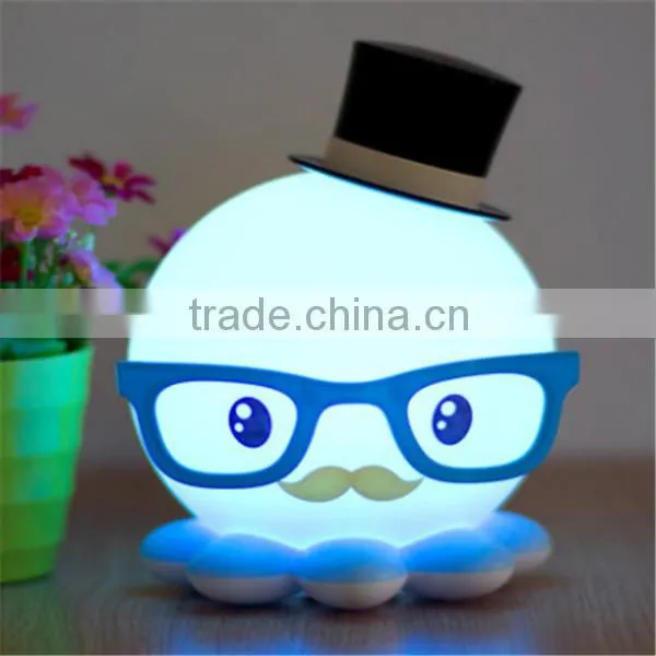 Eco-friendly pvc night light LED colour changing led light toys