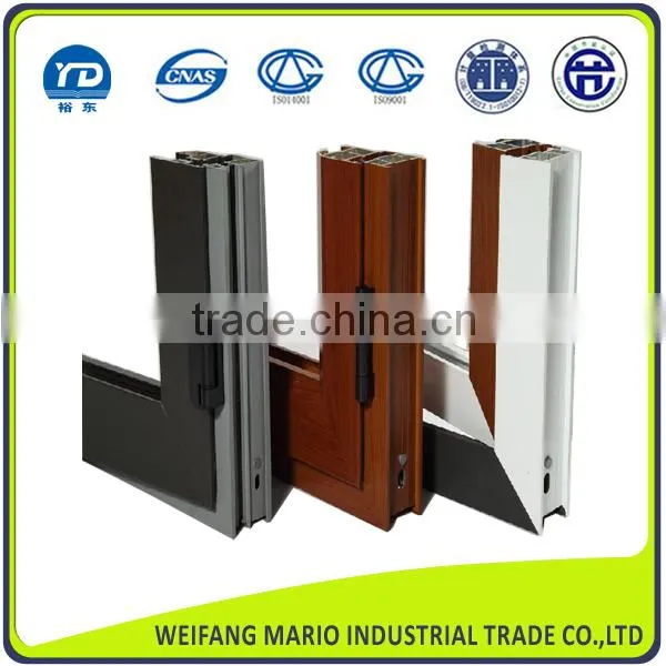 Hot sale aluminium casement window/aluminium windows and doors suppllier