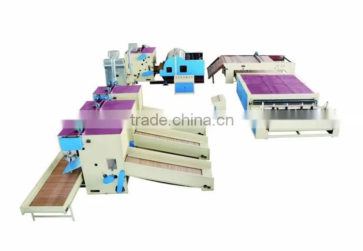 Nonwoven Glue Free Wadding Production Line For Quilts WJM-3