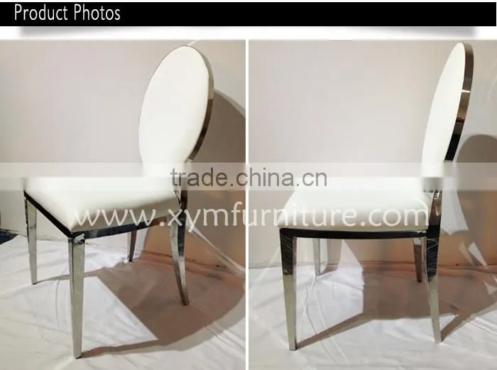 newest modern stainless dining table and chair