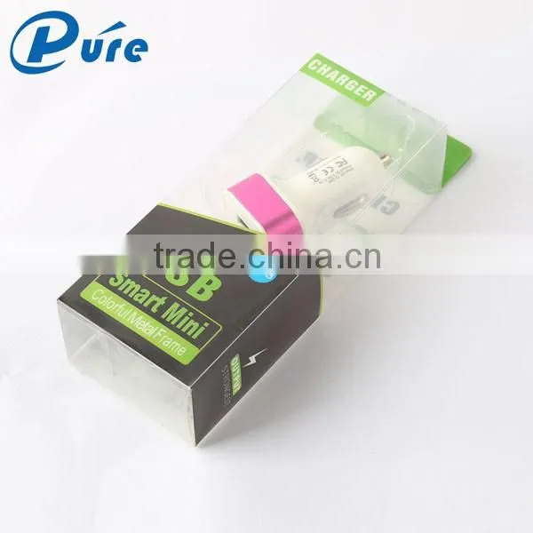 Factory supplier customized portable 2 usb 5v 2.1 micro car charger smart phone car charger car usb charger