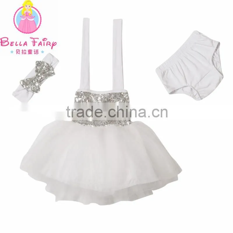 Red sequin girls summer party dress baby fashion clothes designer one piece party dresses
