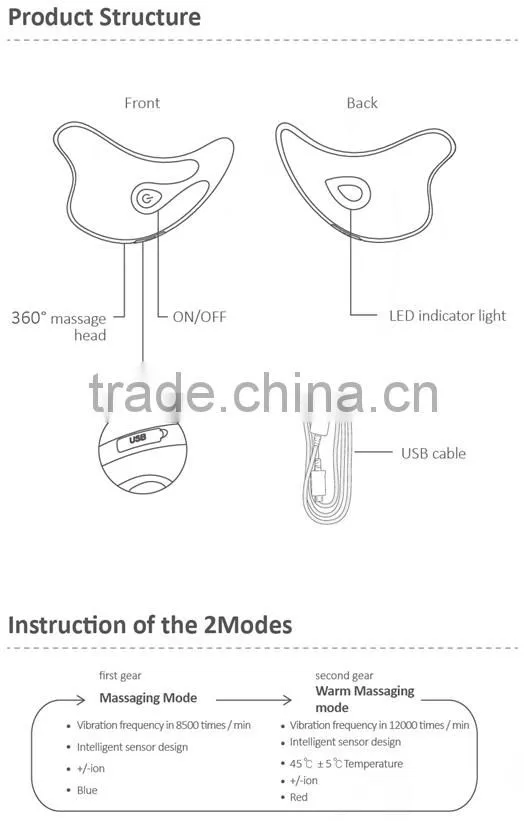 Promotional Gift Handheld Face Beauty Care Facial Acupuncture Massage For Facial Lifting