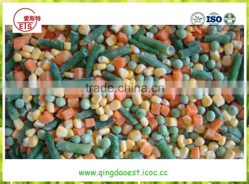 Chinese high quality frozen mixed vegetable