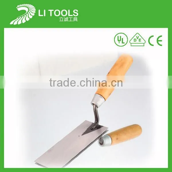 high quality rubber handle stainless steel bricklaying trowel
