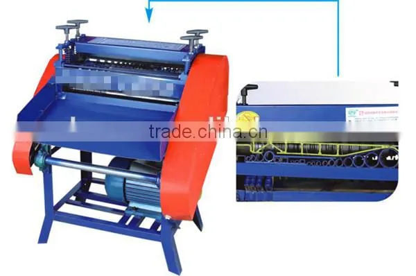 HXD-006-1 Round knife type stripping machine scrap copper Wire Stripper Machine for sale