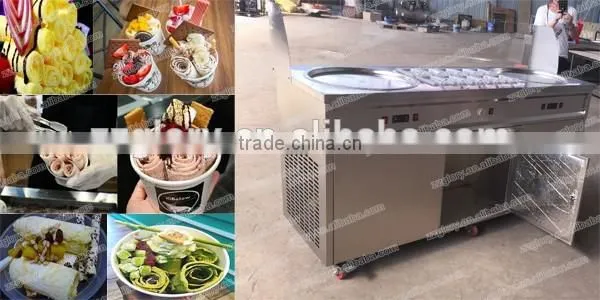 Fruit Flavor Ice Cream Roll from Thailand Fried Ice Cream Machine