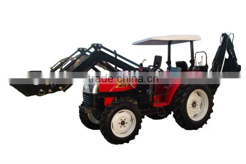 Compact garden turf tyre black tractor, 40HP, 4WD, can fit with 4in1 loader, backhoe, slasher, post hole digger.