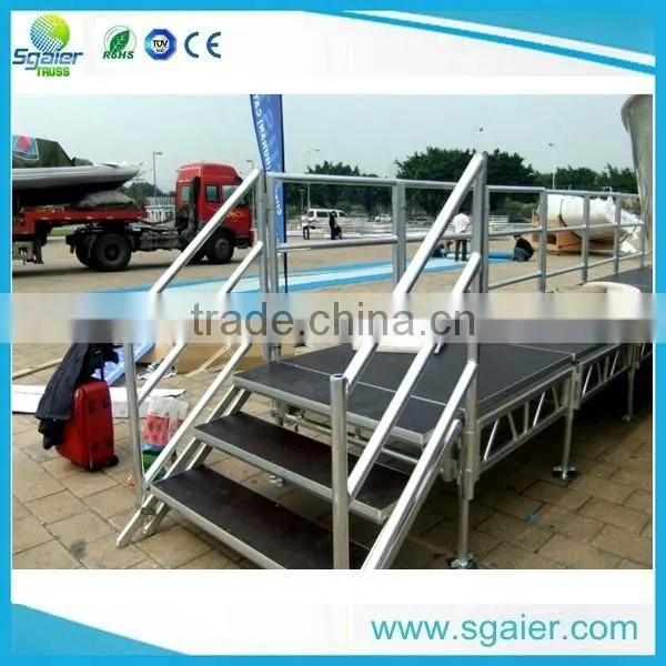 Fashion 4ftx8ft aluminum stage deck festival stage hire from Sgaier
