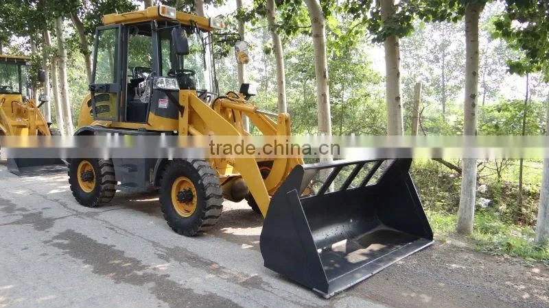 China small wheel loader JT912, ZL12F with A/C, Quick hitch and attachments