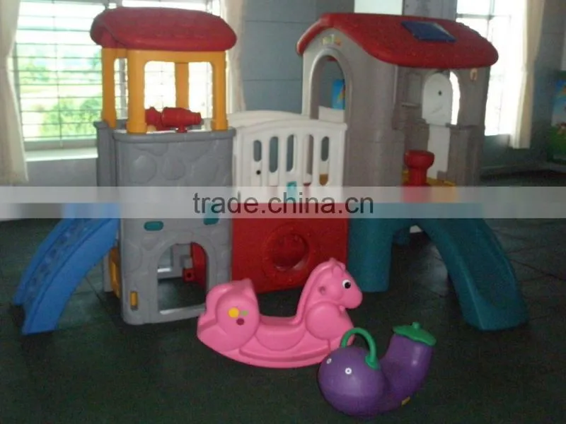 OEM outdoor&indoor plastic playground slide for kids, Slide Type swing toys.