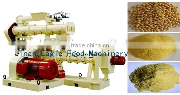 Soy powder puff extruder for animal feed