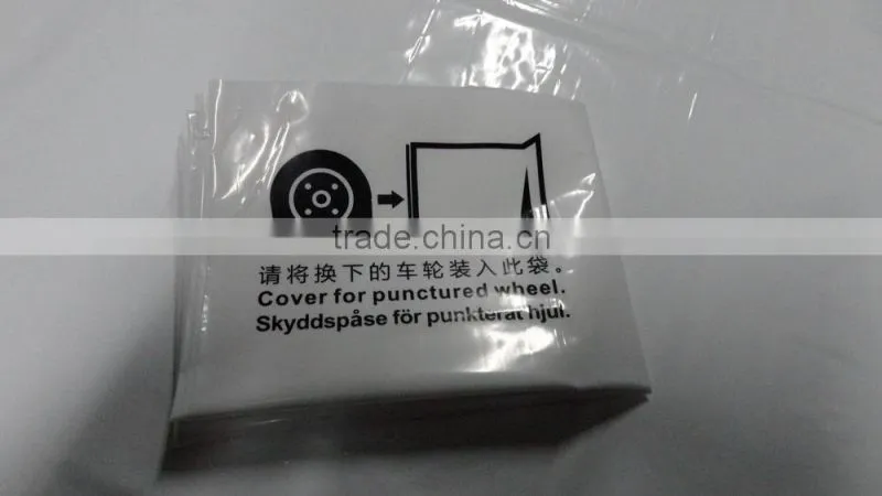 HDPE/ LDPE Custom and disposable plastic tire bags