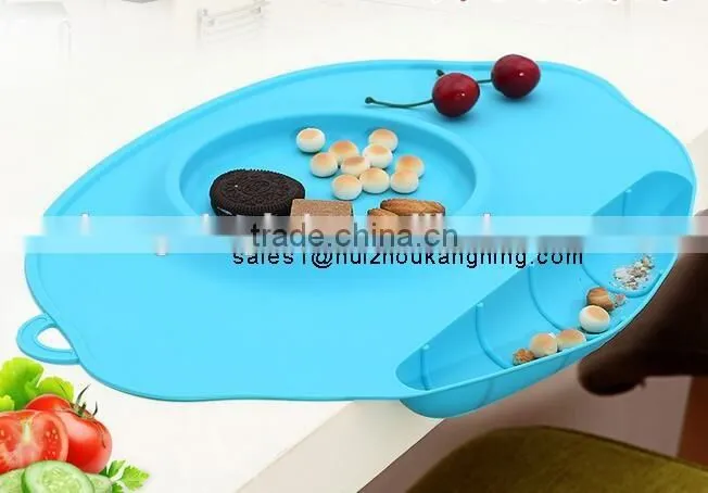 Portable Baby Antibacterial Waterproof Placemat with Sucker Dining Mat