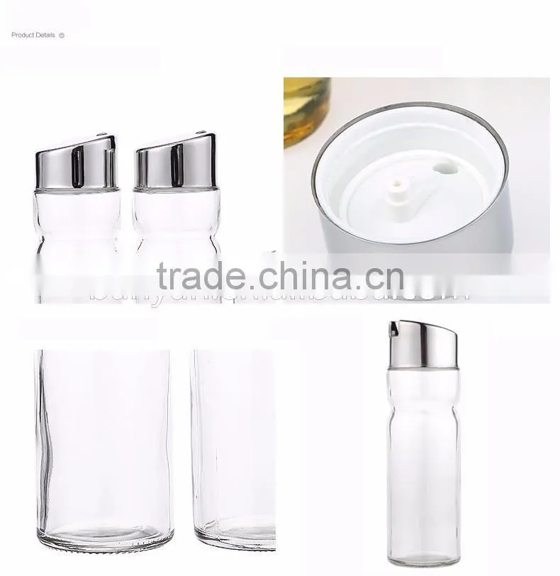 Oil and Vinegar Bottle Set - 150ml Glass Olive 2 Piece Cruet Set Oil Dispenser Bottles