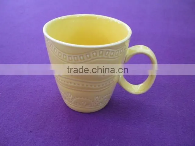 Ceramic Stoneware tall 14/15/16 Oz drinkware cup fancy coffee cups and mugs
